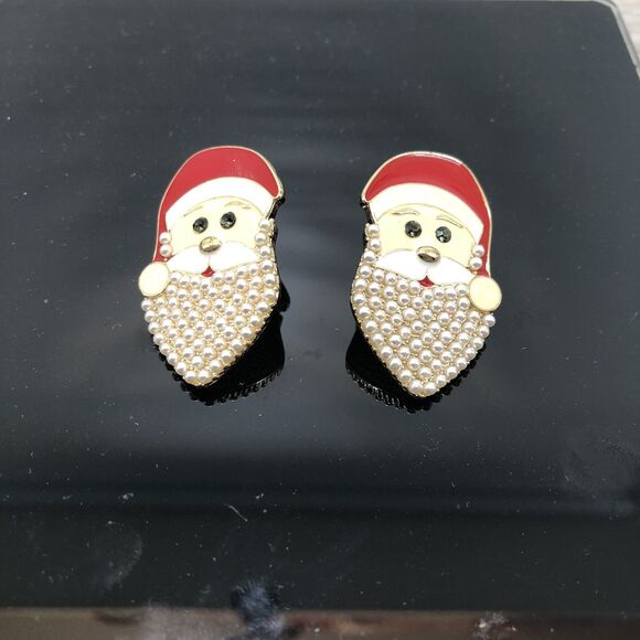 Sugarfix Santa Claus Christmas Earrings North Soul Holiday Dangle Red - Picture 1 of 4